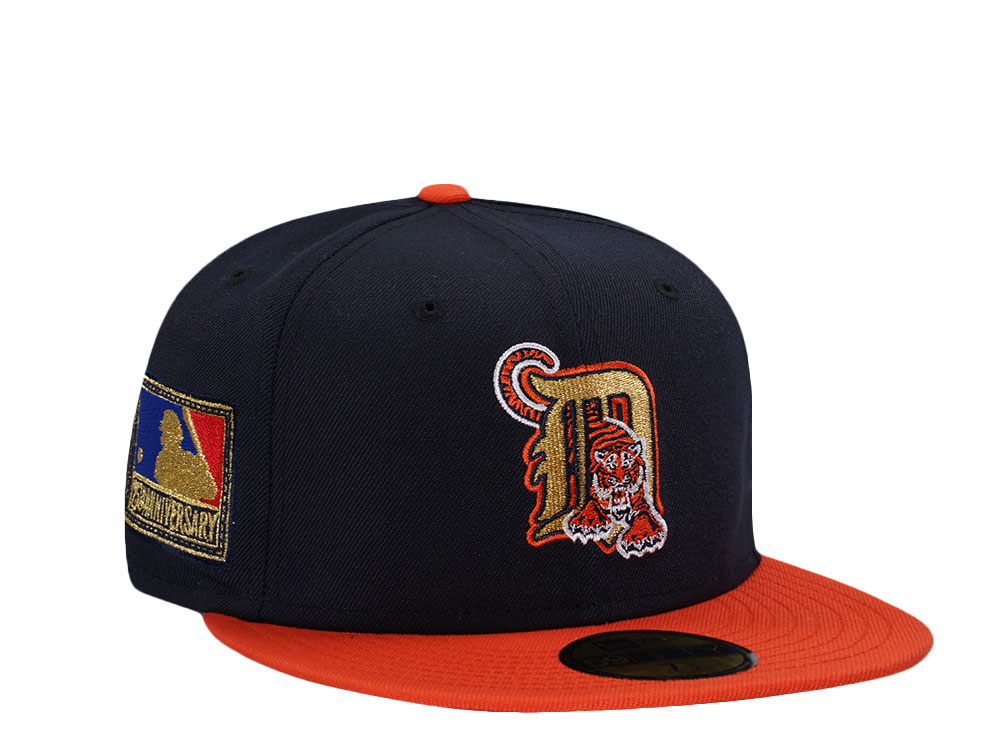 New Era Detroit Tigers MLB 125th Anniversary Navy Two Tone Edition 59Fifty Fitted Casquette