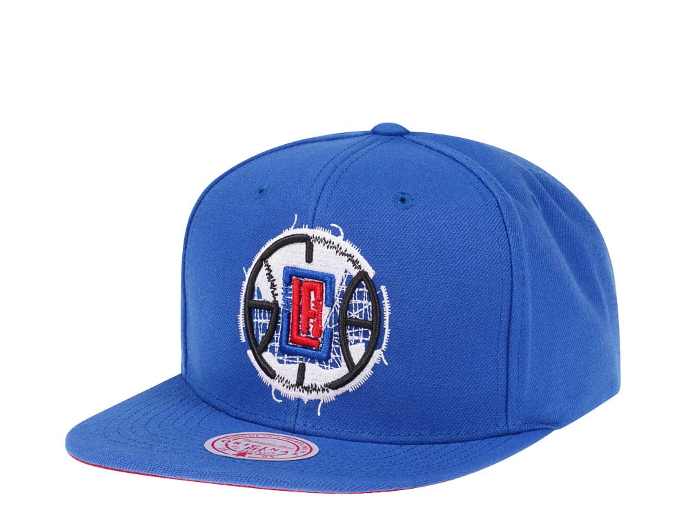 Mitchell & Ness Los Angeles Clippers NBA Embroidery Glitch Hardwood Classic Snapback Casquette