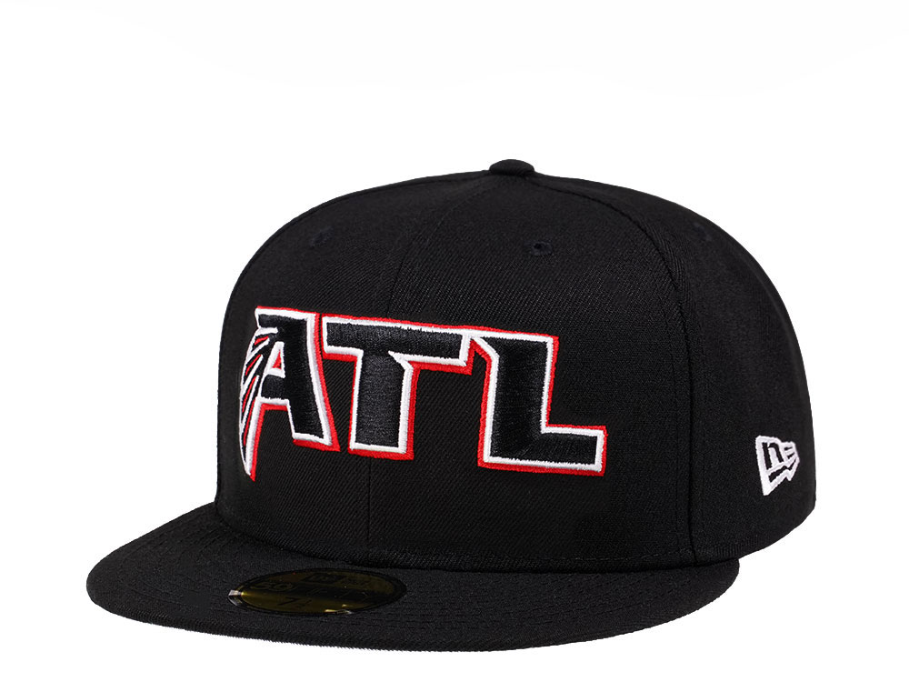 New Era Atlanta Falcons Alternate Black Crimson Collection 59Fifty Fitted Casquette