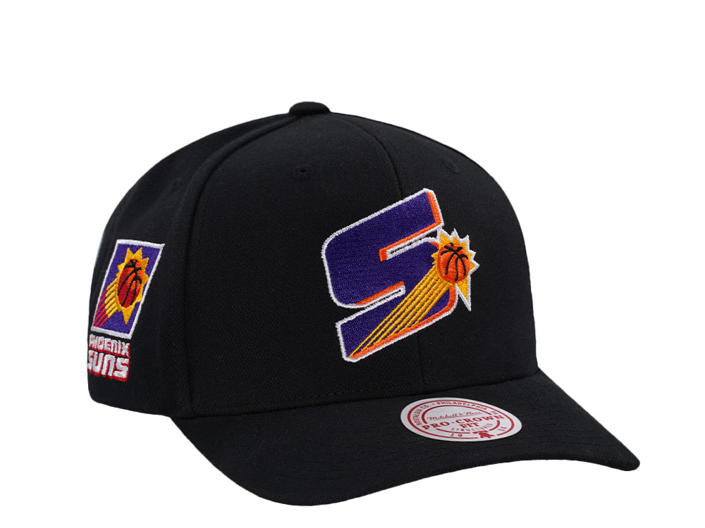 Mitchell & Ness Phoenix Suns Hardwood Classic Pro Crown Fit Black Snapback Casquette