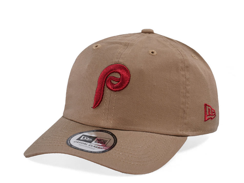 New Era Philadelphia Phillies Khaki Casual Classic Edition Strapback Casquette