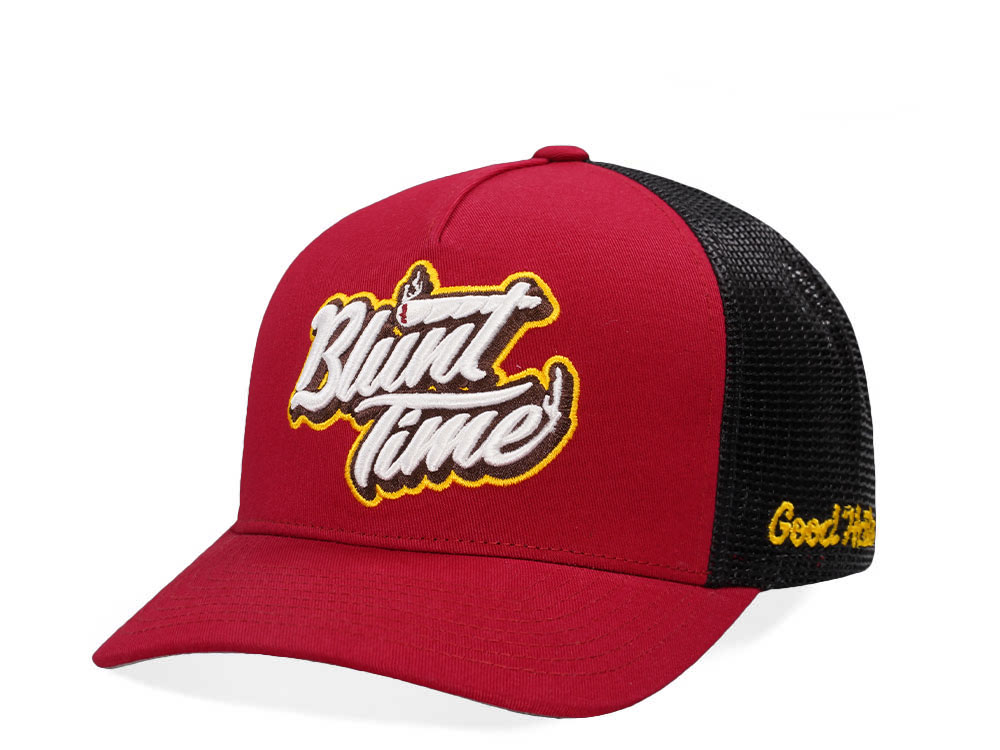 Good Hats Blunt Time Cardinal Trucker Edition Snapback Casquette