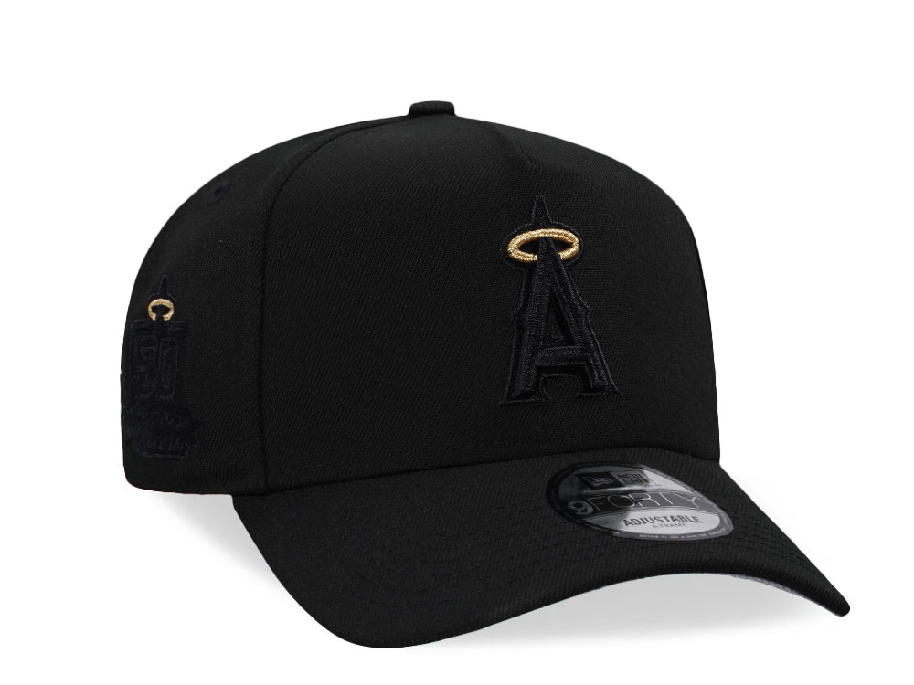 New Era Anaheim Angels Gold Black Classic 9Forty A Frame Snapback Casquette