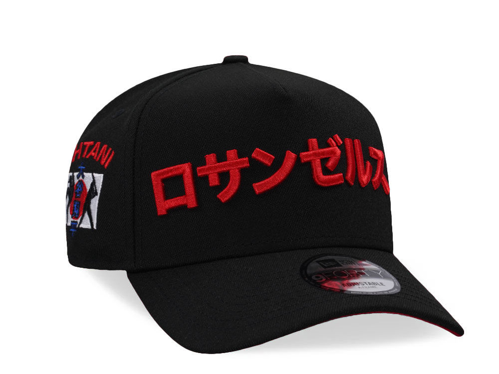 New Era Los Angeles Dodgers Shohei Ohtani Black Red Prime Edition 9Forty A Frame Snapback Casquette