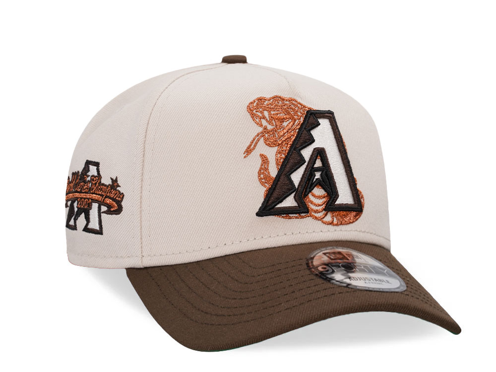 New Era Arizona Diamondbacks World Series Champions 2001 Copper Two Tone 9Forty A Frame Snapback Casquette