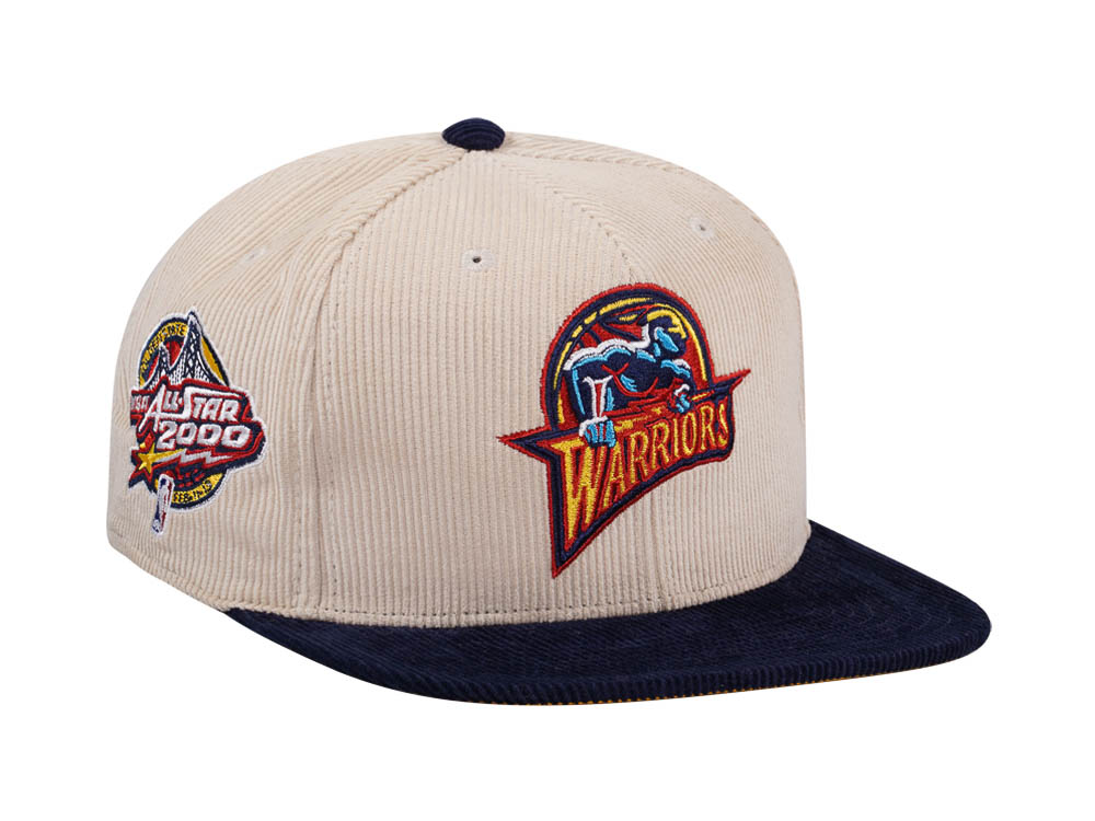 Mitchell & Ness Golden State Warriors All Star 2000 Two Tone Hardwood Classic Cord Edition Dynasty Fitted Casquette