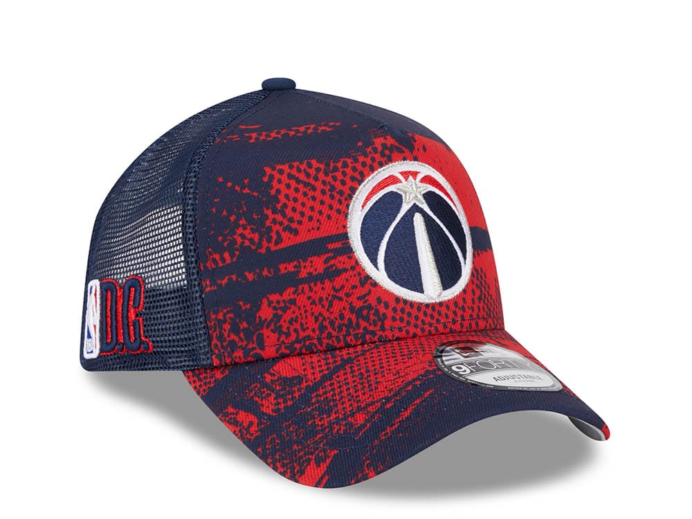 New Era Washington Wizards NBA Tip Off 2024 Trucker 9Forty A Frame Snapback Casquette