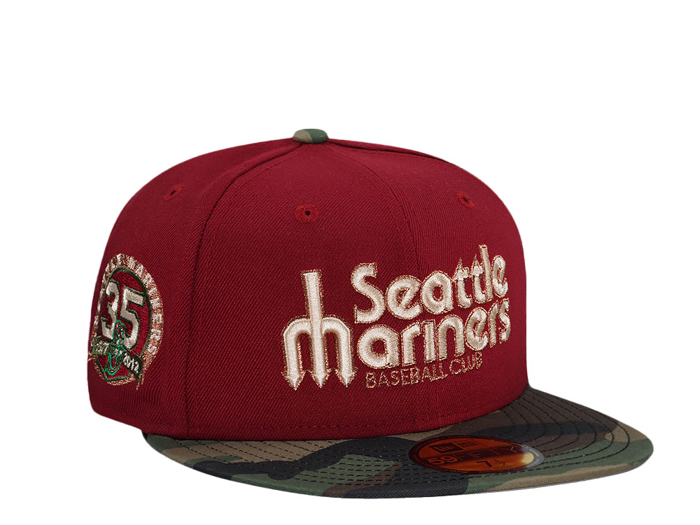 New Era Seattle Mariners 35th Anniversary Brick Camo Two Tone Edition 59Fifty Fitted Casquette