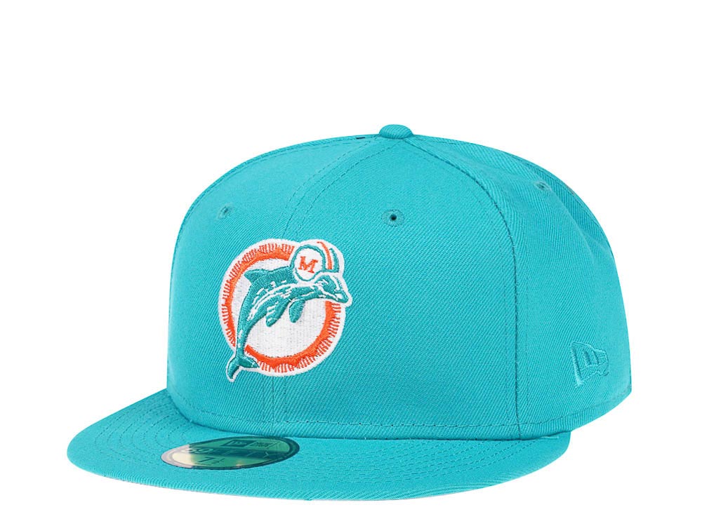 New Era Miami Dolphins Teal Classic Edition 59Fifty Fitted Casquette