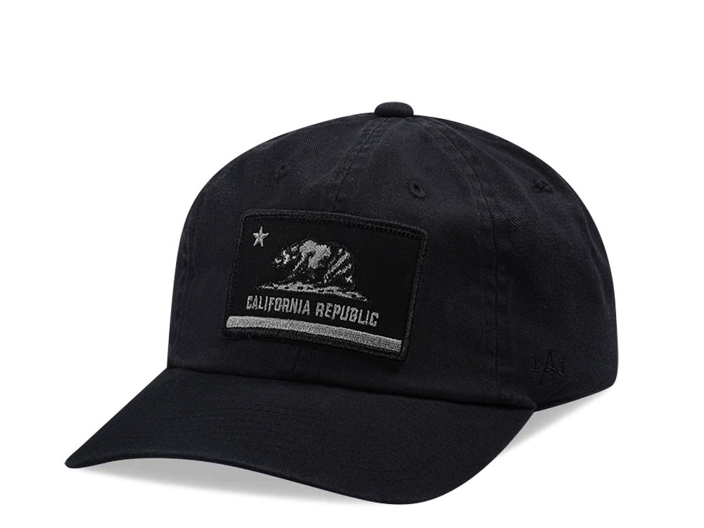 American Needle California Conrad Black Strapback Casquette