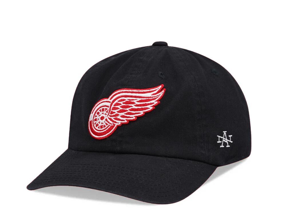 American Needle Detroit Red Wings Black Ballpark Dadhat Strapback Casquette