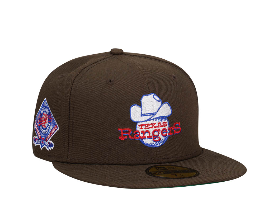 New Era Texas Rangers Arlington Stadium Chocolate Throwback Edition 59Fifty Fitted Casquette