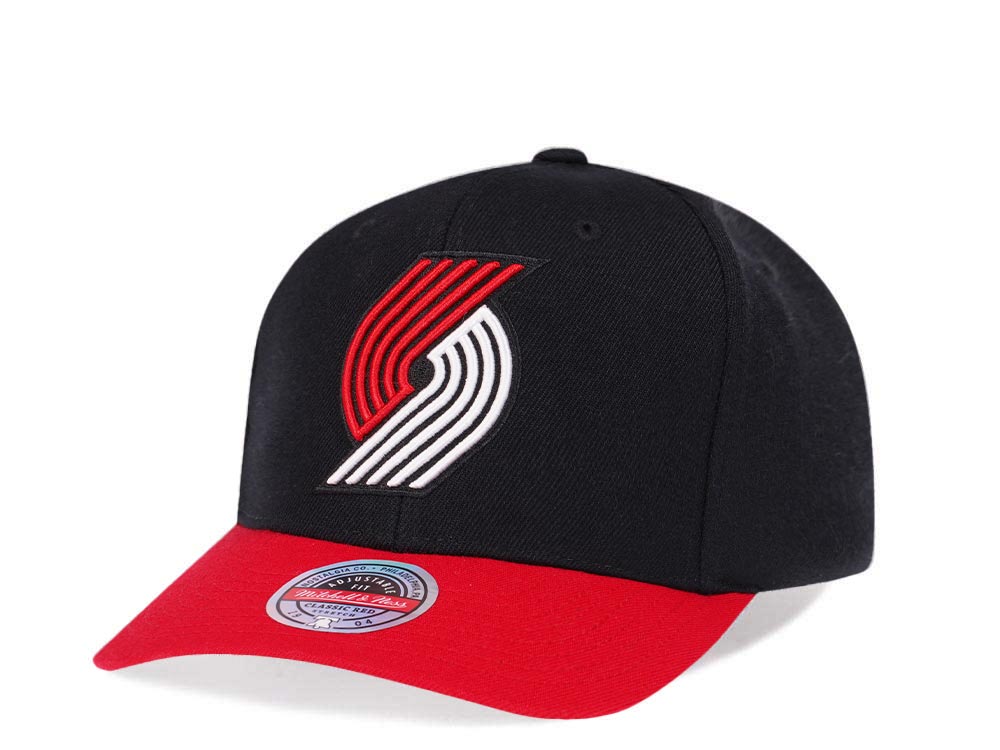 Mitchell & Ness Portland Trail Blazers Team Two Tone Red Line Solid Flex Snapback Casquette