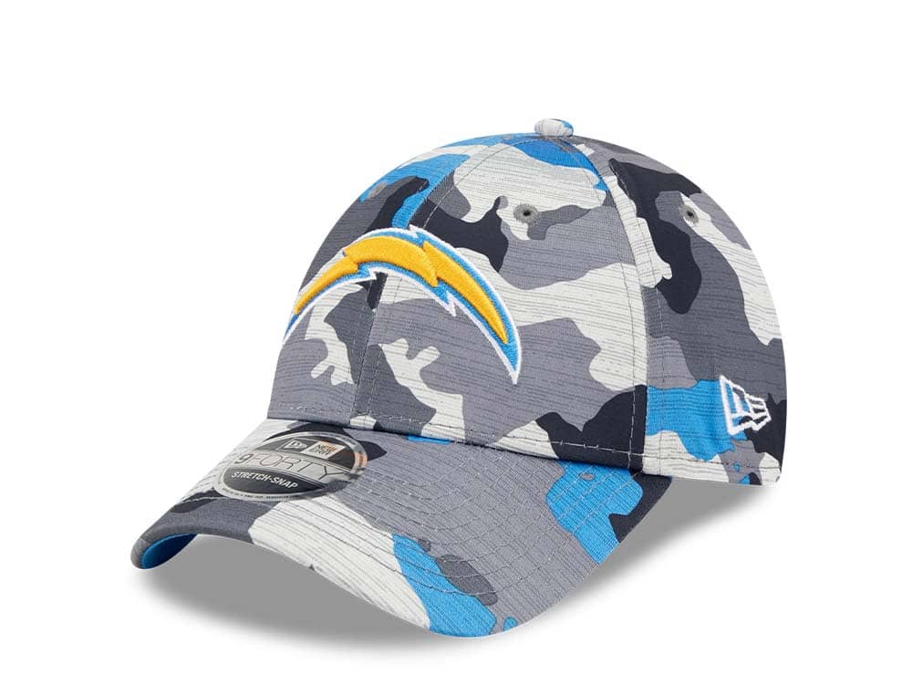 New Era Los Angeles Chargers NFL Training Camp 22 Camo 9Forty Stretch Snapback Casquette