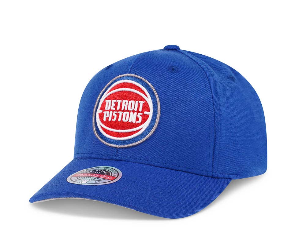 Mitchell & Ness Detroit Pistons Team Ground Red Line Flex Snapback Casquette