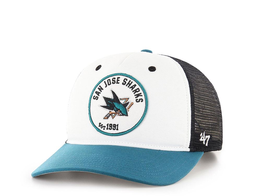 47Brand San Jose Sharks Classic DP Red Swell Trucker Snapback Casquette