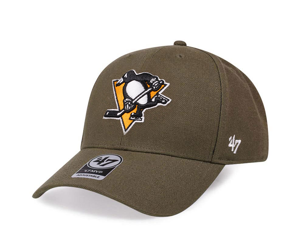 47Brand Pittsburgh Penguins Classic Olive Snapback Casquette