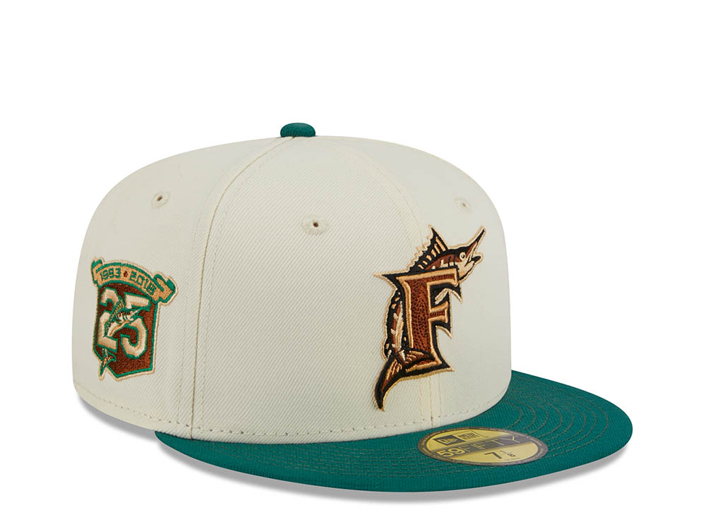 New Era Florida Marlins 25th Anniversary Stone Two Tone Edition 59Fifty Fitted Casquette