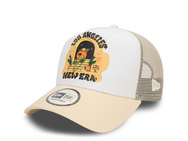 New Era Los Angeles Graphic Trucker A Frame Snapback Cap