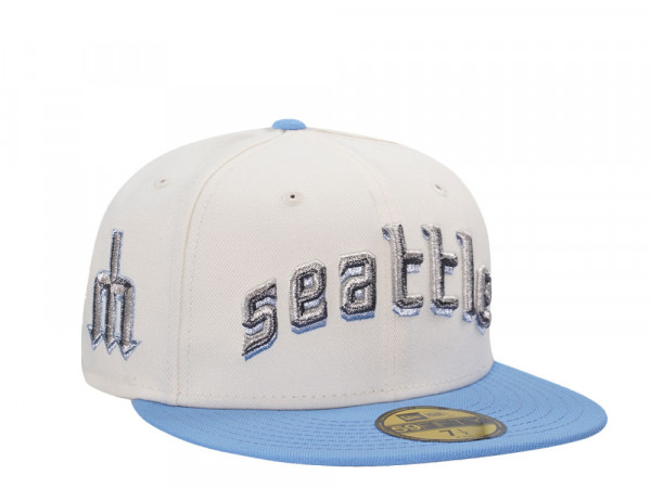 New Era Seattle Mariners City Chrome Two Tone Edition 59Fifty Fitted Cap