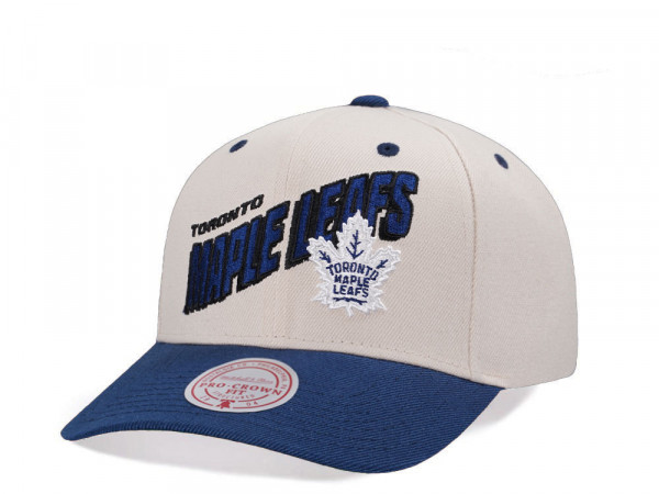 Mitchell & Ness Toronto Maple Leafs Chrome Two Tone Pro Crown Fit Snapback Cap