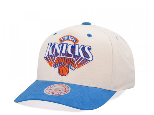 Mitchell & Ness New York Knicks Horizon Two Tone Pro Crown Fit Snapback Cap