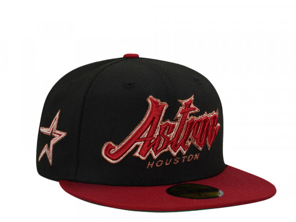 New Era Houston Astros Black Brick Prime Two Tone Edition 59Fifty Fitted Cap