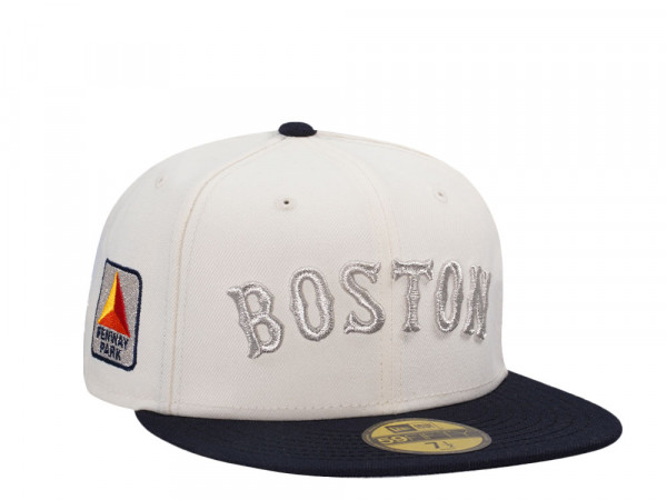 New Era Boston Red Sox Fenway Park Chrome Two Tone 59Fifty Fitted Cap