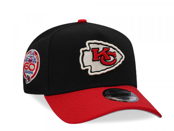 New Era Kansas City Chiefs 60 Seasons Two Tone 9Forty A Frame Snapback Cap