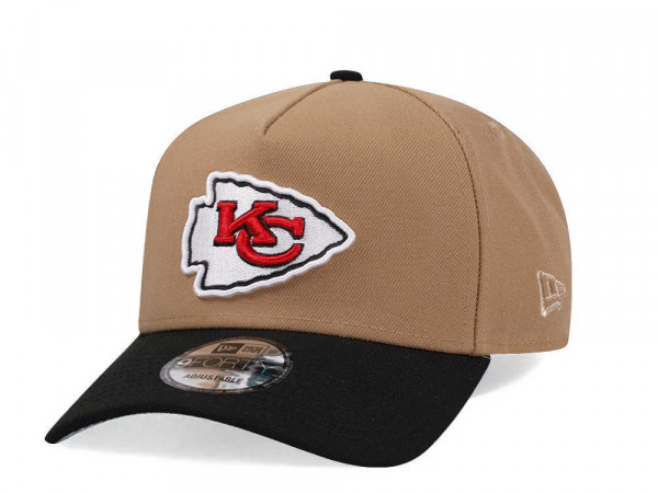 New Era Kansas City Chiefs Khaki Two Tone Edition 9Forty A Frame Snapback Cap