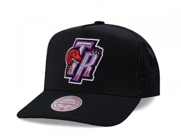 Mitchell & Ness Toronto Raptors Black Monogram Trucker Edition Snapback Cap